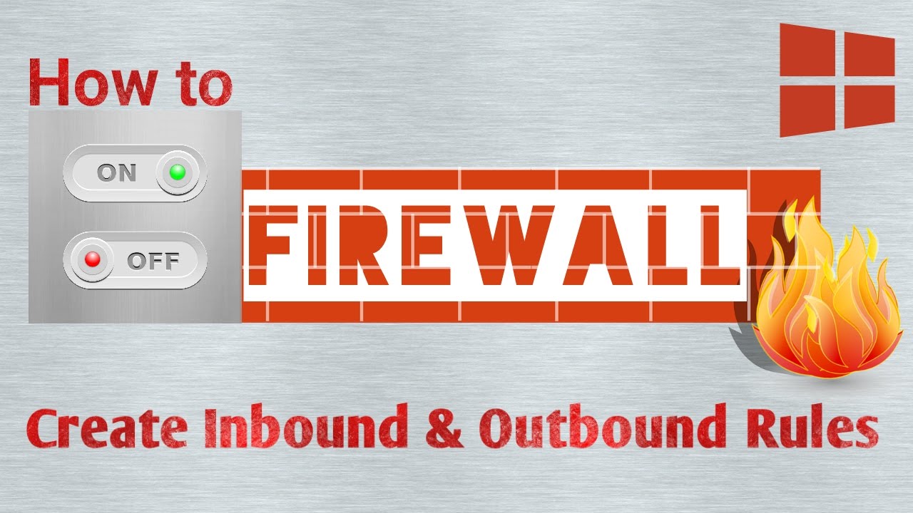 How to FIREWALL Enable or Disable | Create Inbound and Outbound Rules | Windows 10