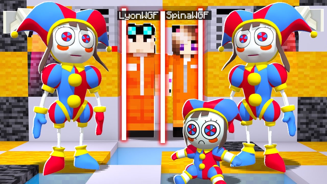 LA PRIGIONE 100% SICURA DI POMNI DIGITAL CIRCUS! GUARDIE E LADRI SU MINECRAFT!!