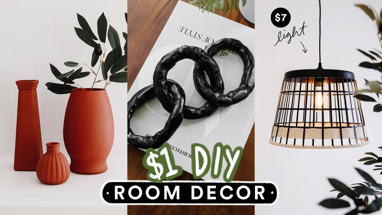 DIY DOLLAR STORE ROOM DECOR You Actually Want To Make! *Aesthetic + Easy*