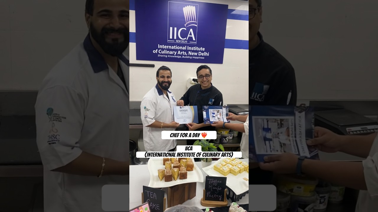 #chef for a day @sahilsethivlogs #iica #hotelmanagement #cheflife #shorts #dietdimaadi #hauzkhas