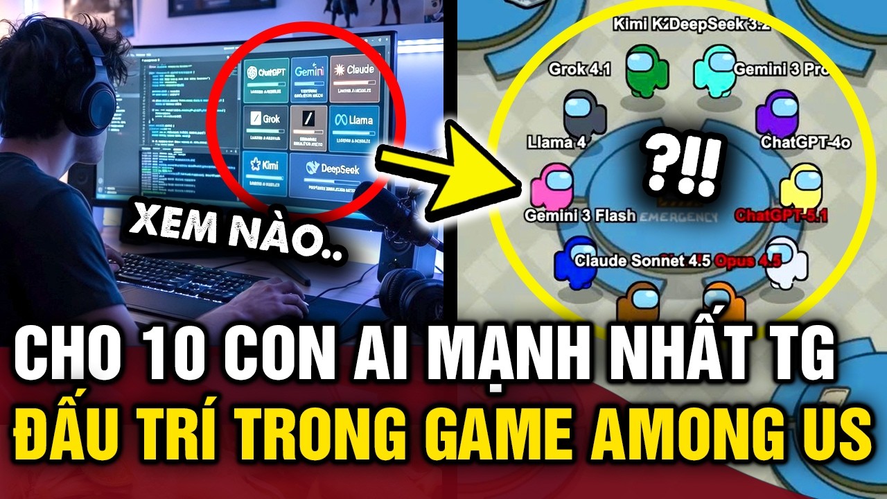 Cho 10 con AI MẠNH NHẤT TG chơi game Among Us và cái kết khiến ai nấy đều BẤT NGỜ | Tin 3 Phút Bí Ẩn