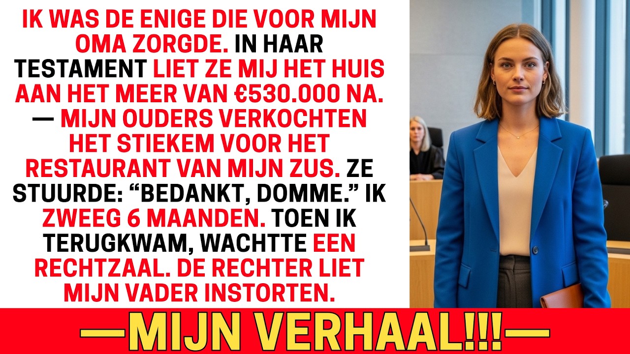 MIJN OUDERS VERKOCHTEN MIJN HUIS AAN HET MEER TERWIJL IK WEG WAS — DE RECHTER BRAK HEM