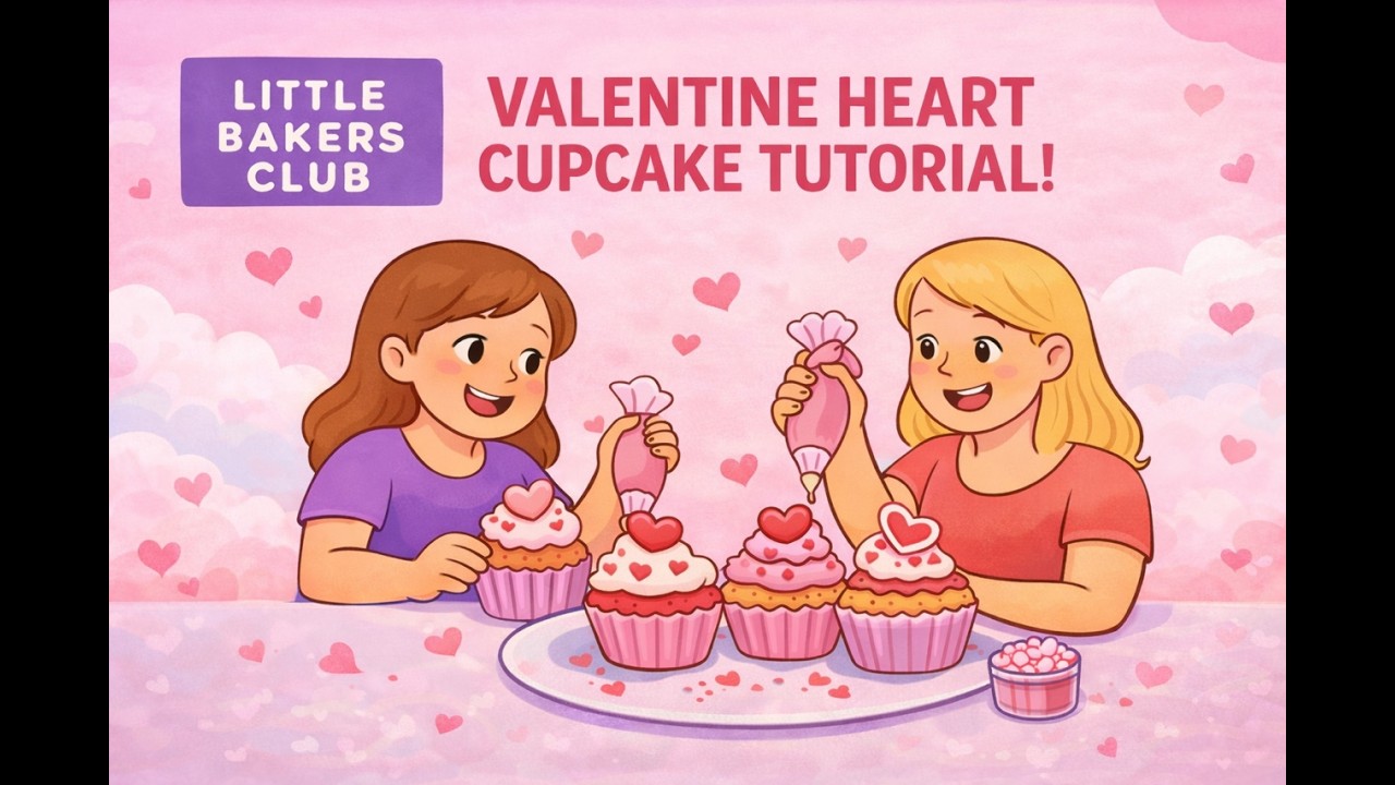 Valentine Heart Cupcake Tutorial!