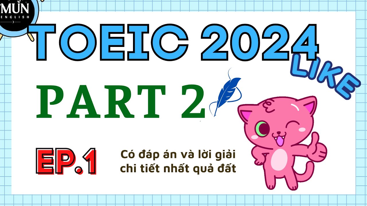 Тест на аудирование 1, часть 2 | Практика аудирования английского языка Toeic Test 2024
