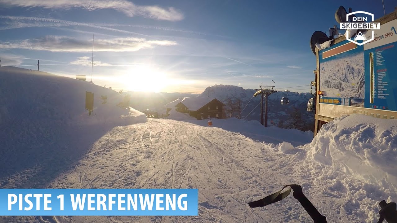Talabfahrt Skigebiet Werfenweng: Piste 1 Panorama-Abfahrt