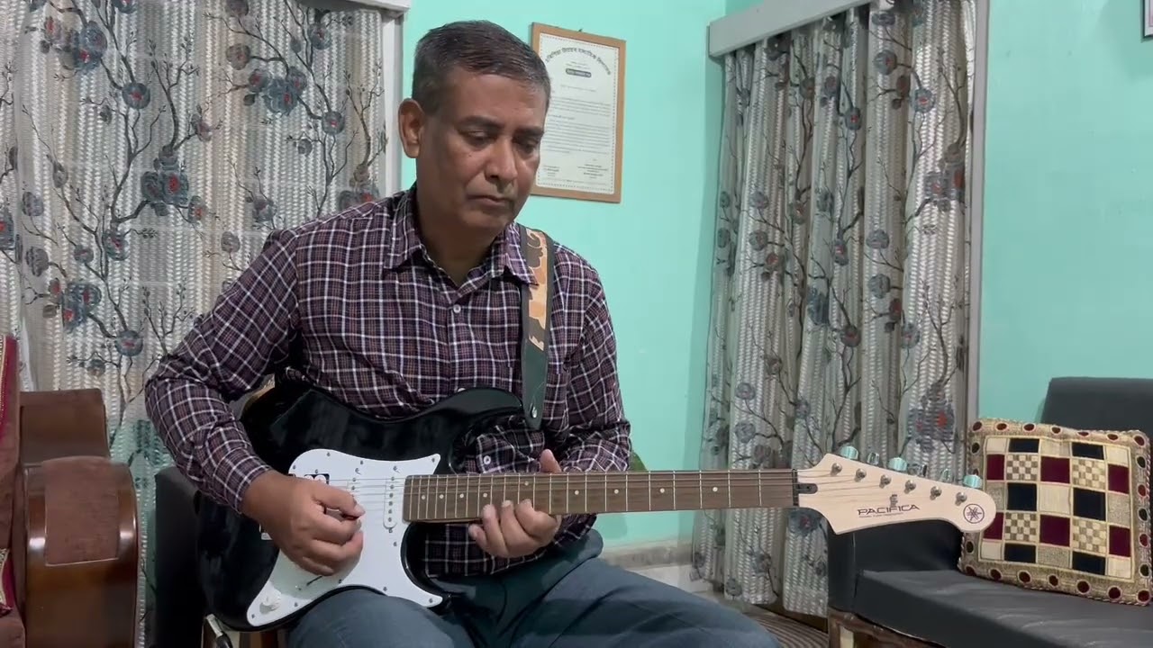 Lakhon Hain Nigahon Mein on guitar by TRIDIB SUNI 