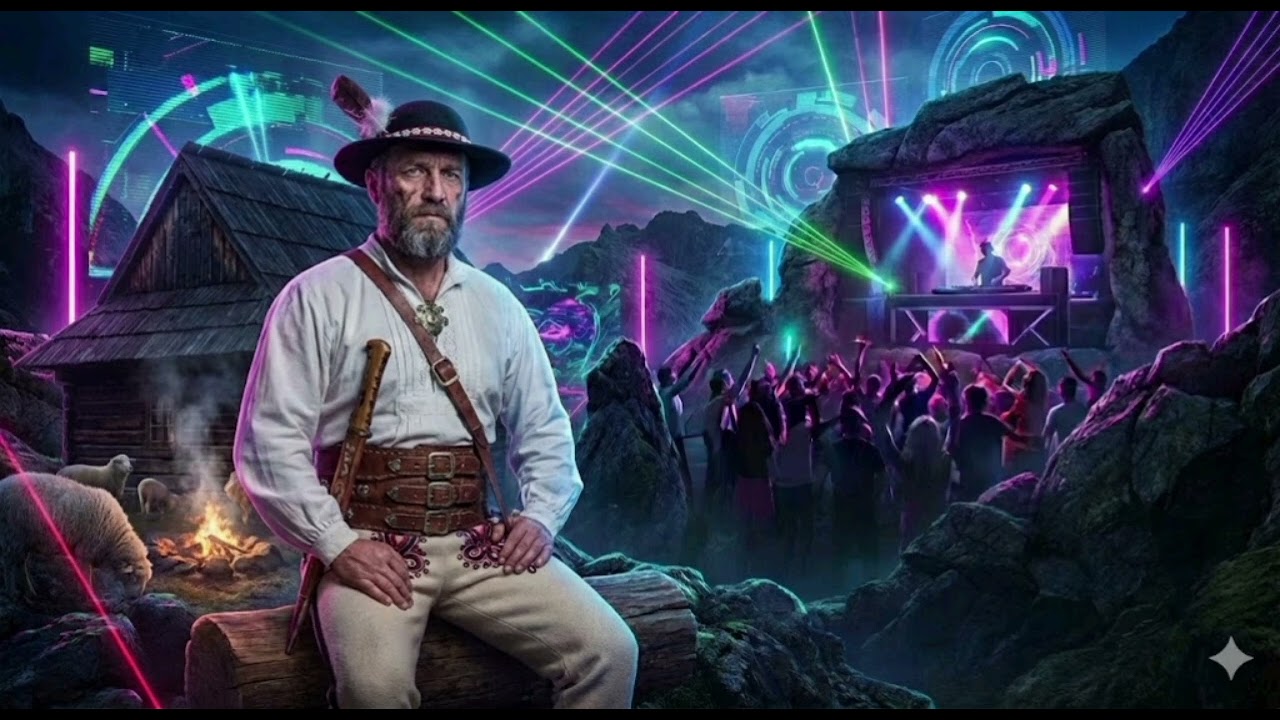 Musel by to chlap byť - FOLK vs RAVE🏔️🔊 (Happy Techno Edit) #techno #folkremix #technoremix 