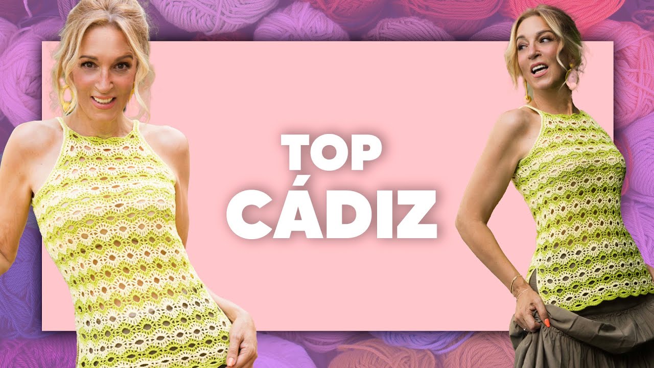TOP CÁDIZ - TEJER CROCHET SÚPER FÁCIL en Tejer es de guapas