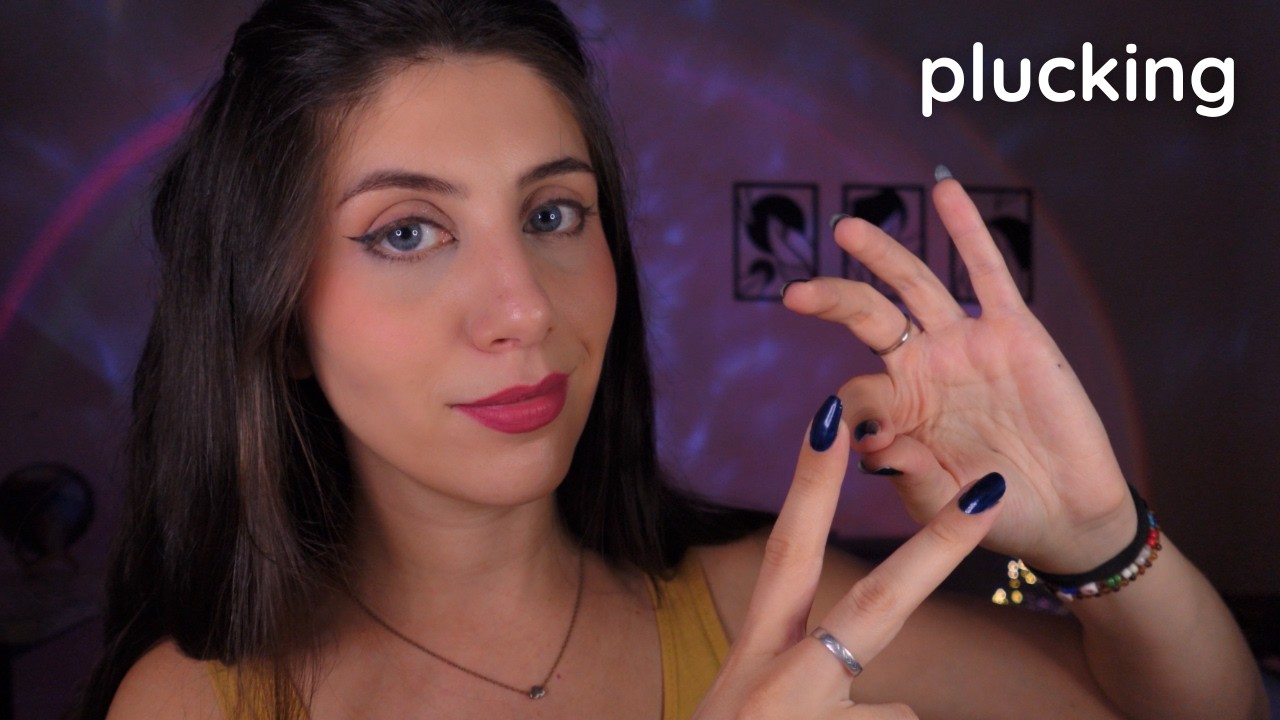 ASMR &bull; Plucking & Removing your negative Energy so you can Sleep