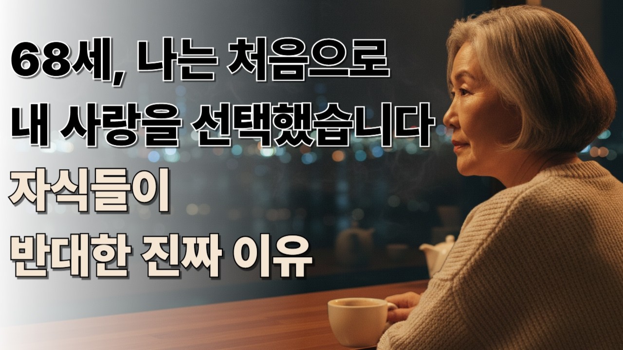 68세 나는 처음으로 내 사랑을  선택했습니다  자식들이 반대한 진짜 이유