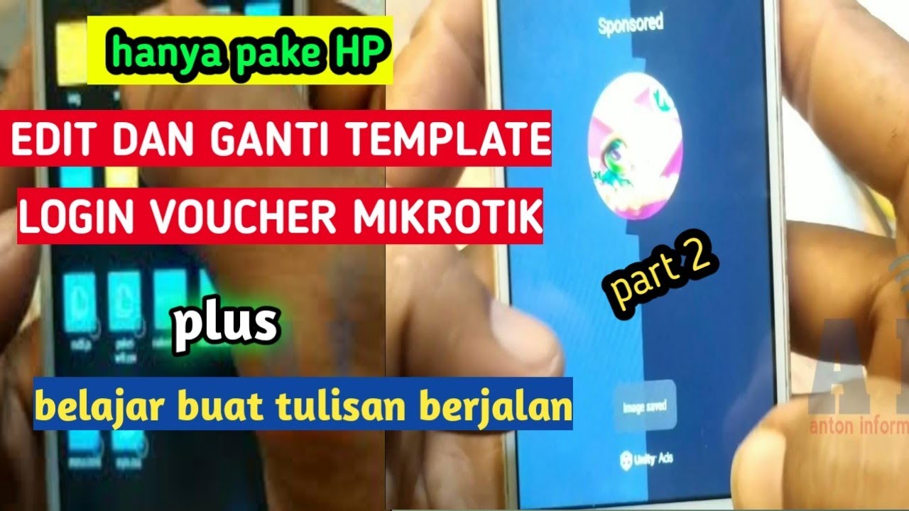 part 2: CARA  MUDAH EDIT DAN GANTI TEMPLATE LOGIN PAGE HOTSPOT MIKROTIK  PAKE HP |TEMPLATE HOTSPOT 2