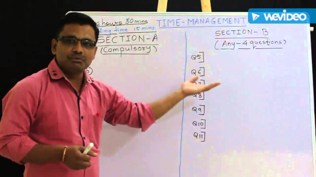 Time management tips for ICSE maths paper