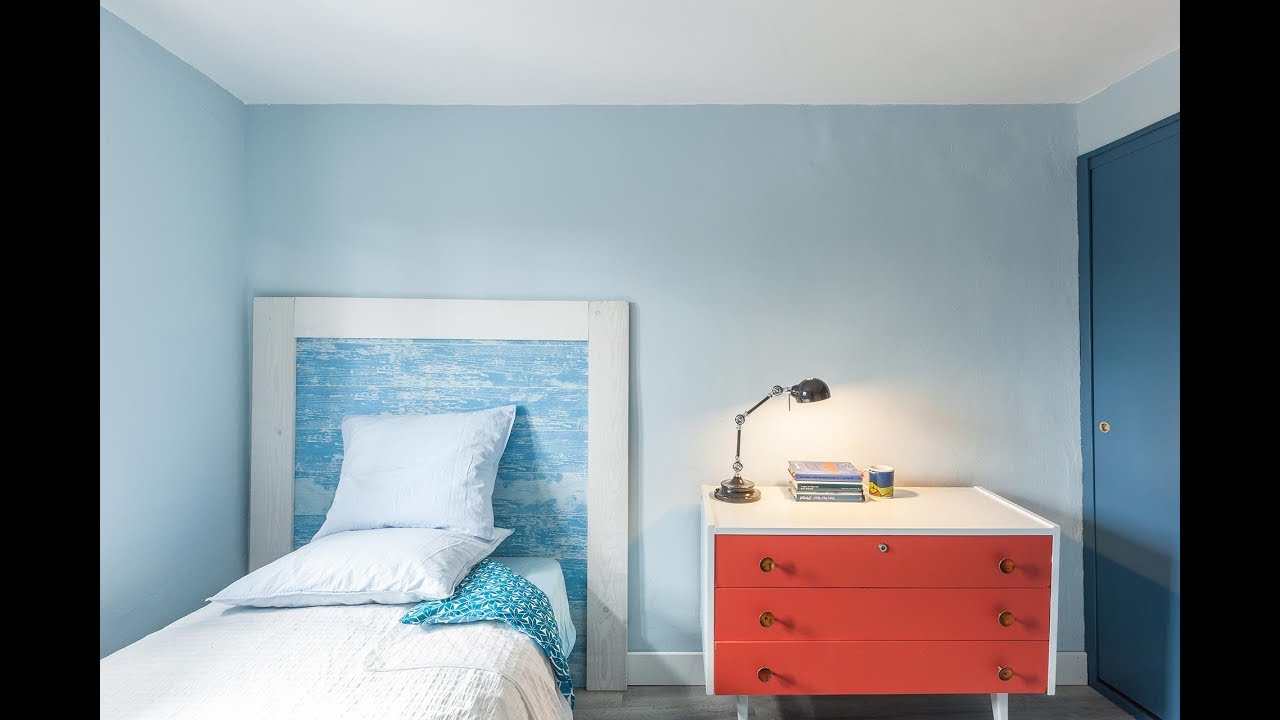 Dormitorio iluminado y fresco en azul - programa completo - Decogarden