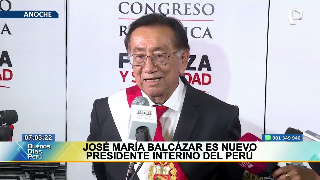Presidente Balcázar descarta otorgar indulto a Pedro Castillo: Tiene un proceso en la Corte Suprema
