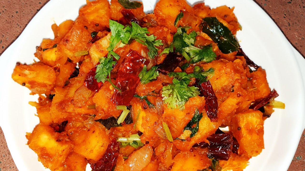 Tapioca Masala Fry/Maravalli Kizhangu Paratal