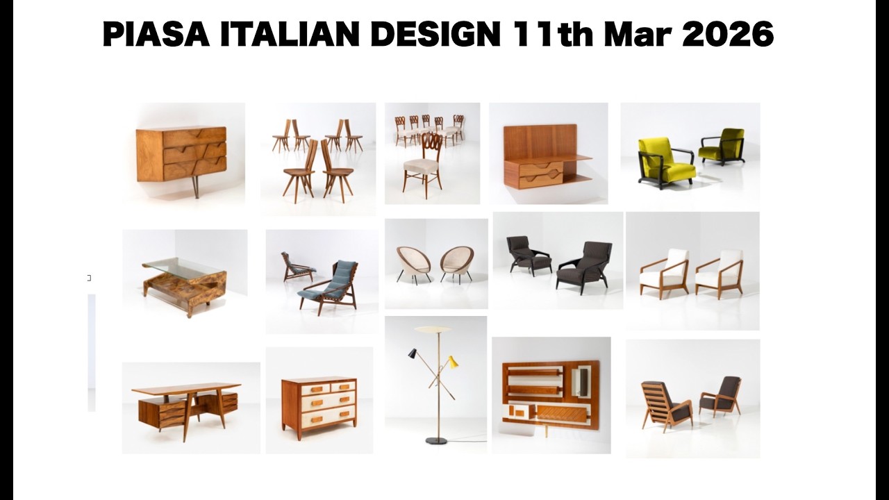 DESIGN AUCTION 解説 PIASA ITARIAN DESIGN 2026 03 12