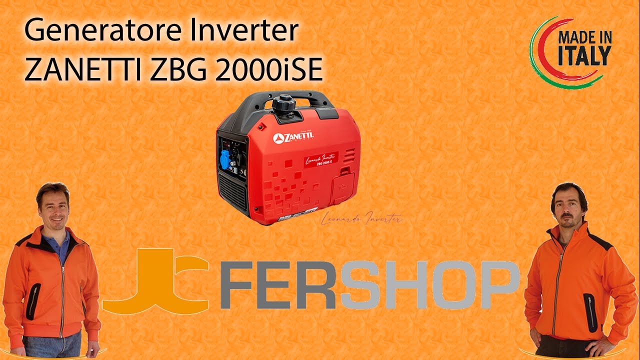 IL GENERATORE MIGLIORE CON AVVIAMENTO A DISTANZA|| Generatore Zanetti ZBG 2000 iE 1.8 kW.