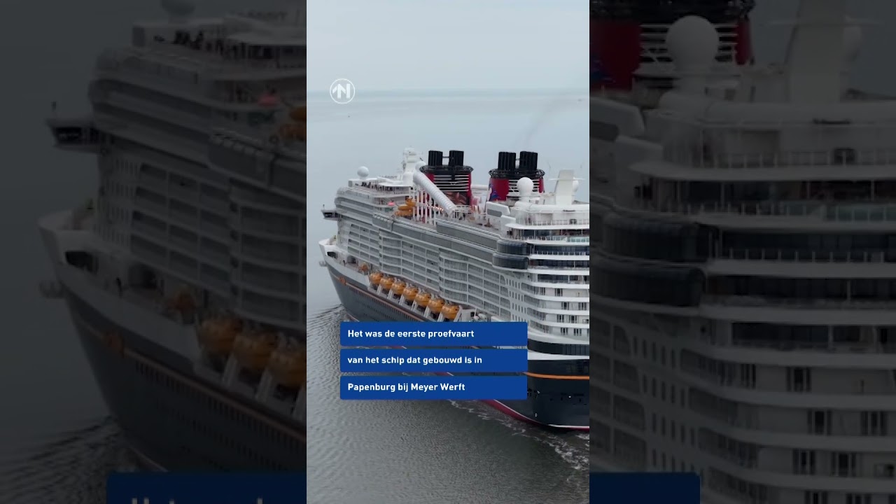 Disney cruiseschip in Eemshaven