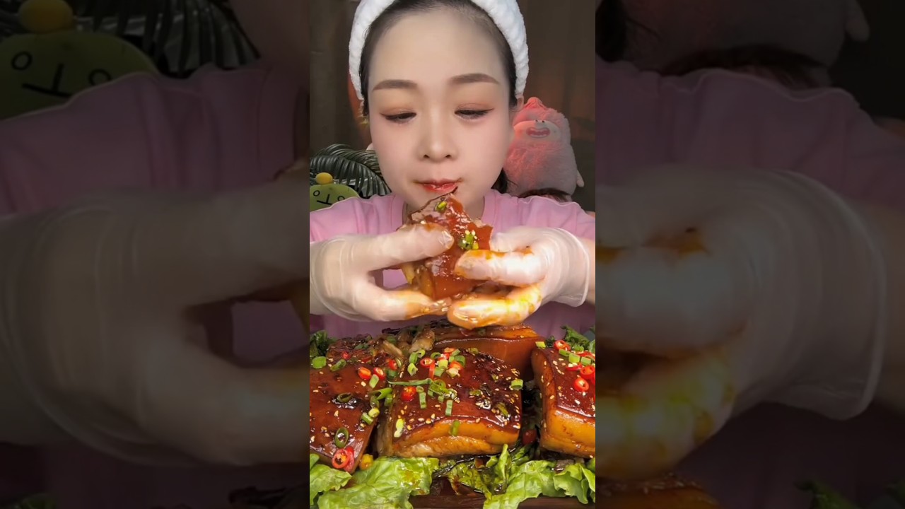 Luscious Layers of Flavor ASMR Spicy Pork Belly Mukbang Challenge #asmr #mukbang #pork