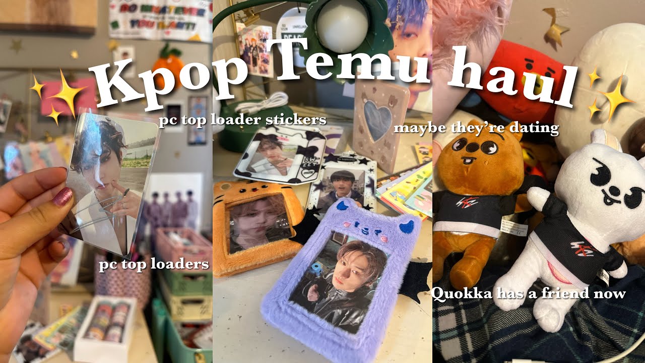 KPOP TEMU HAUL :33 #SLAY #SKZ (starting a pc holder collection)