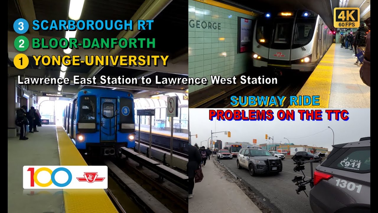 TTC POV Walk: Lawrence East Station to Lawrence West Station Via St. George Station【4K 60FPS】