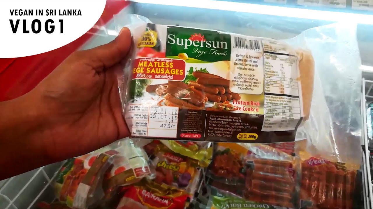 Vegan in Sri Lanka Vlog1 | Supermarket Walk-through 01 & The Basics