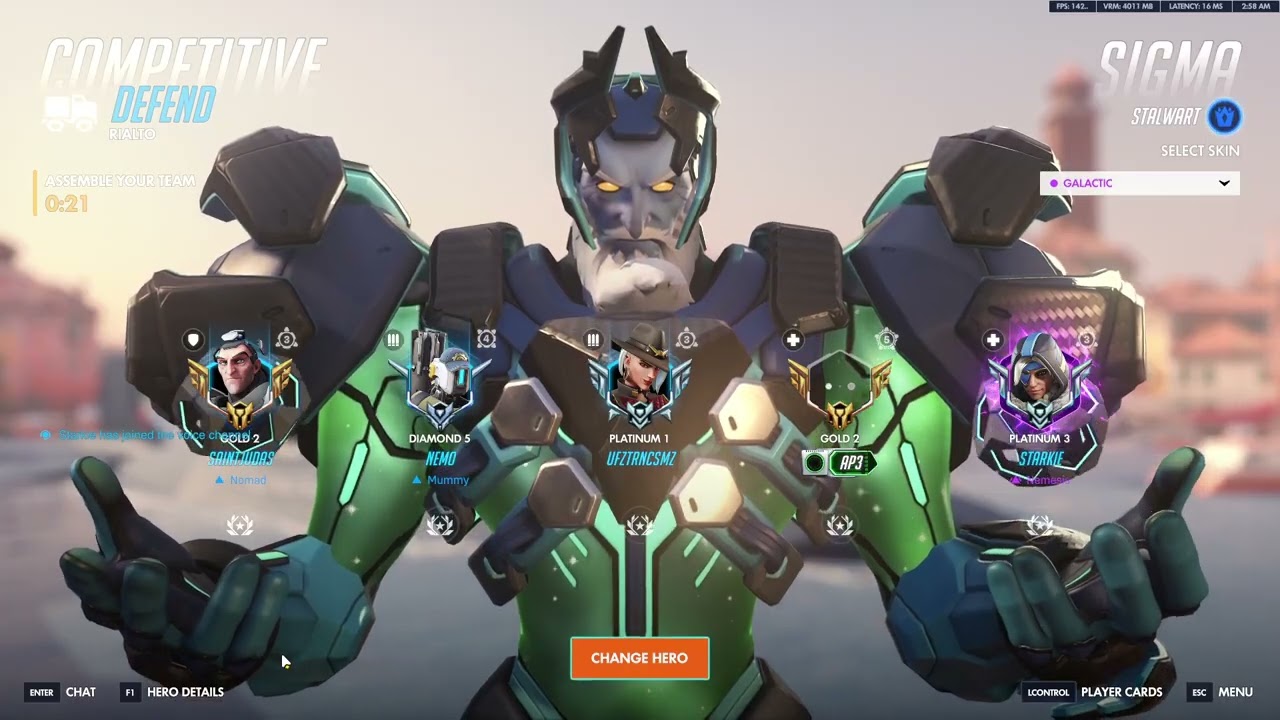TANK AFTER 4 BEERS OVERWATCH RANKED GAME