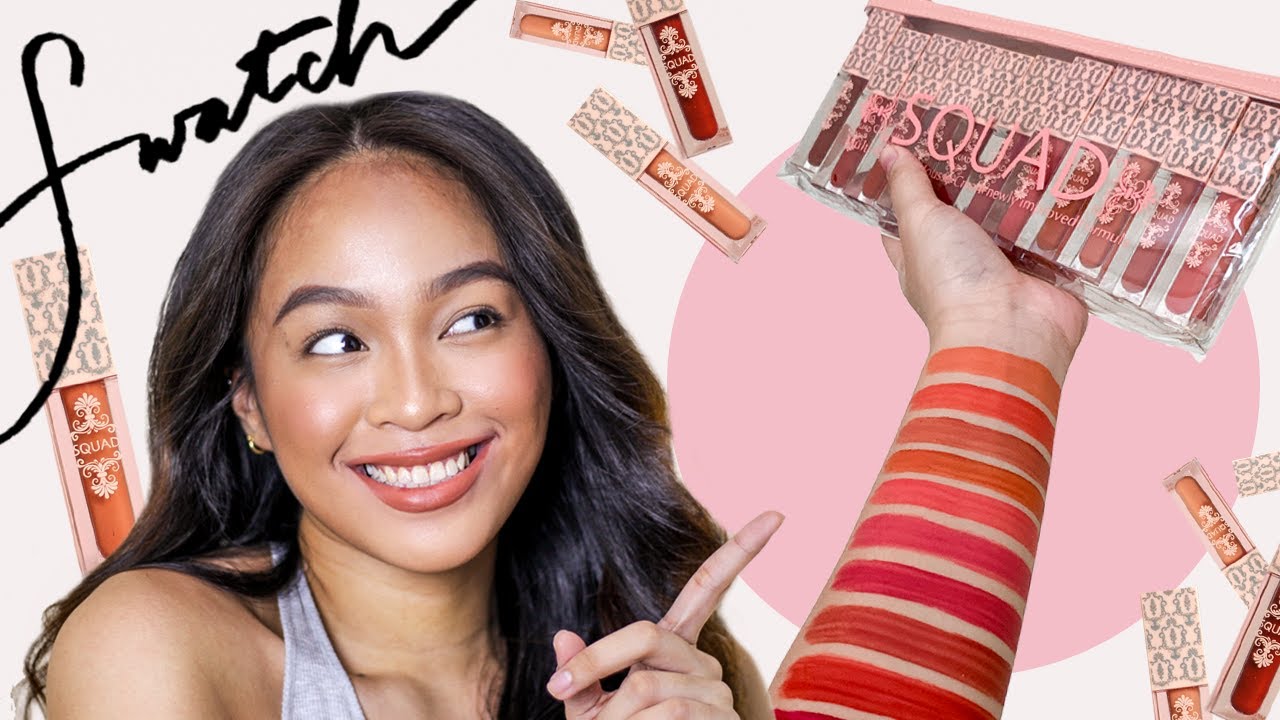 Finally trying Squad Cosmetics... [ Multi-Purpose Mousse Swatch Party + Review ] | Booya