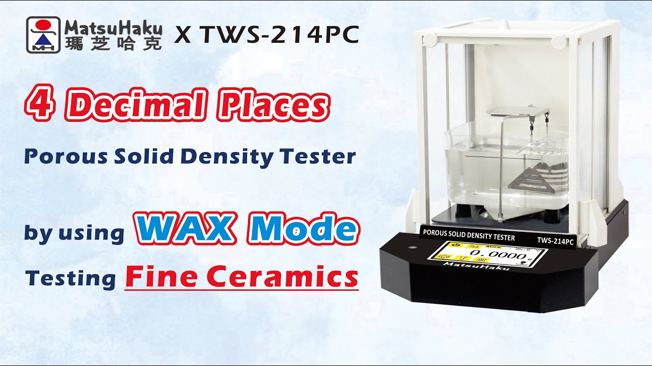 Ceramic #WAX Sealing #Density Tester #Bulk High Precision #Porous Density Tester 【TWS-214PC】
