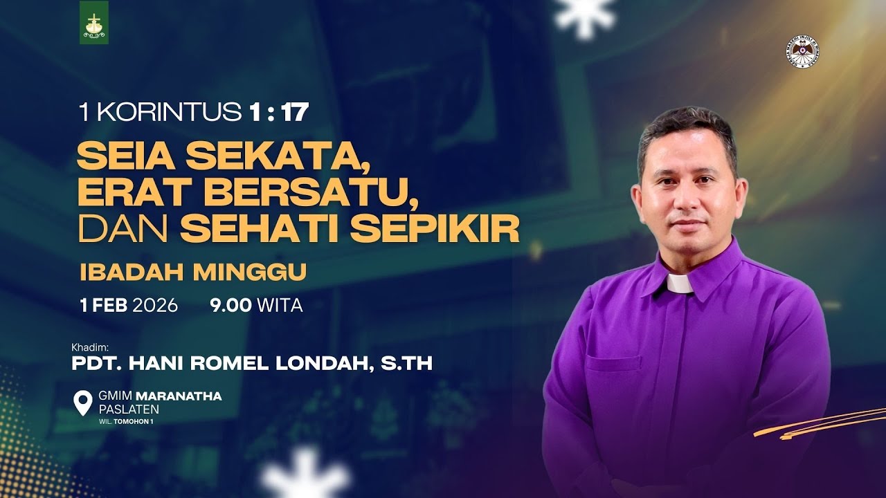 Ibadah Hari Minggu | 1 Februari 2026