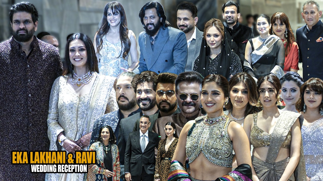 Bhumi, Arjun,Yuvraj Singh,Anil Kapoor More at Eka Lakhani & Ravi Bhagchandka Grand Wedding Reception