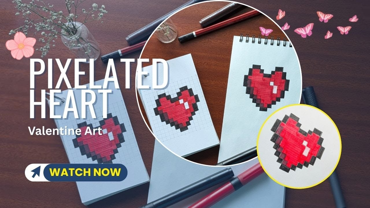 Pixel Art Heart #pixelart #heartart
