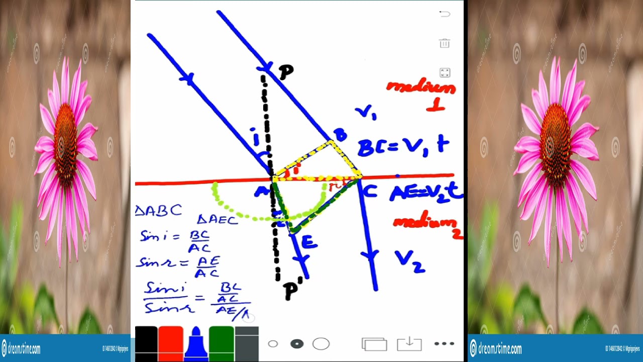 REFRACTION OF LIGHT AT A PLANE SURFACE