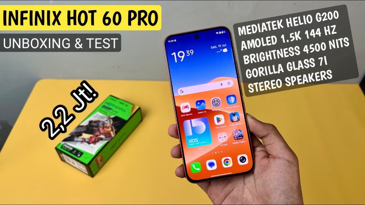 HP 2,2 JUTAAN TERBAIK!? Unboxing Infinix Hot 60 Pro - Tes Gaming + Tes Kamera!