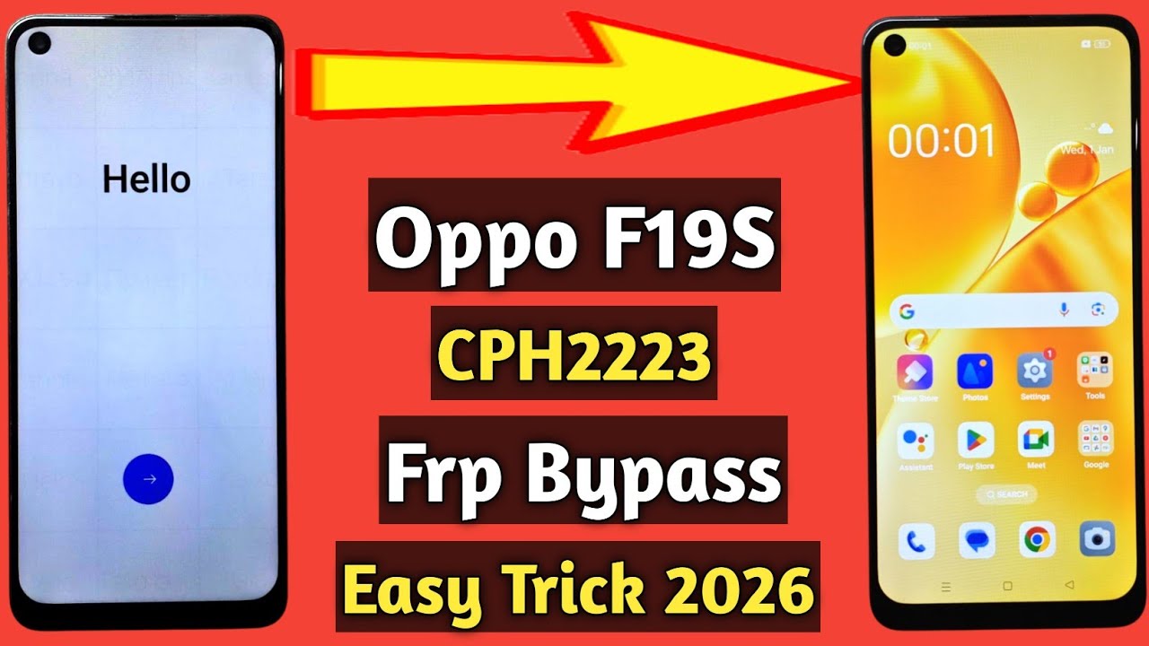 Oppo f19s frp bypass | Cph2223 frp bypass | Oppo android 13 frp bypass
