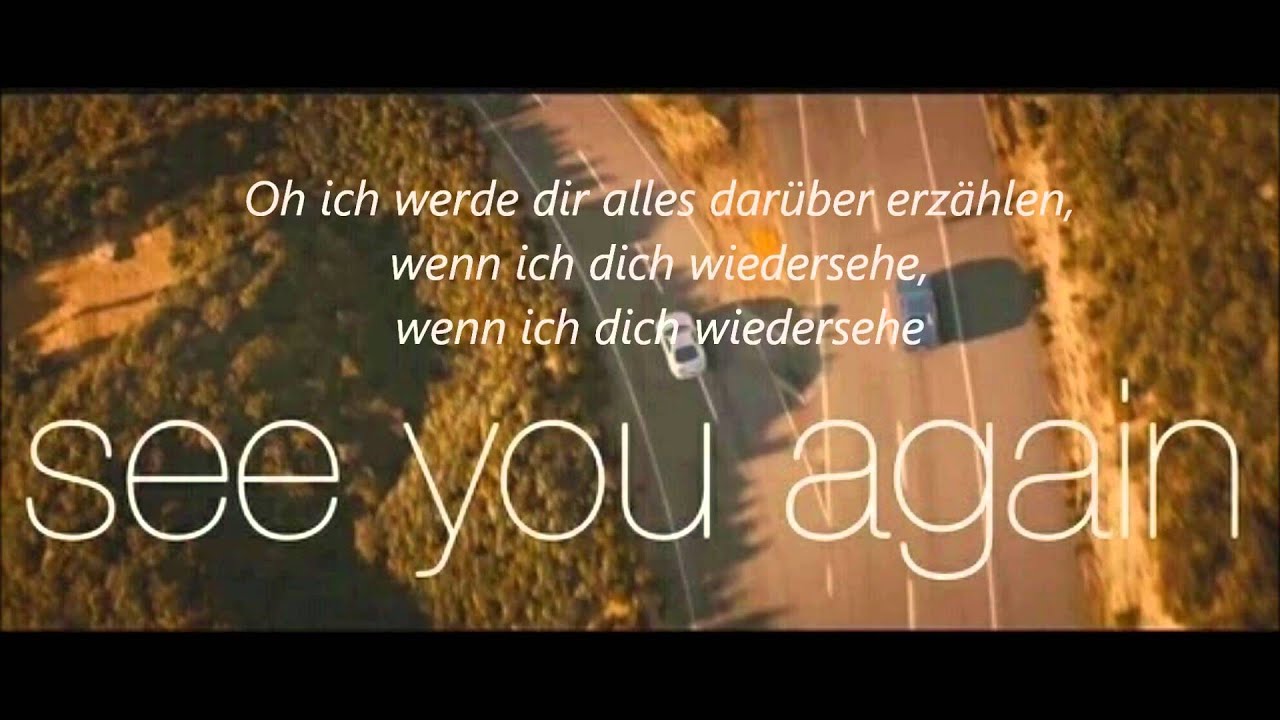 See You Again - Deutsche Übersetzung (lyric)