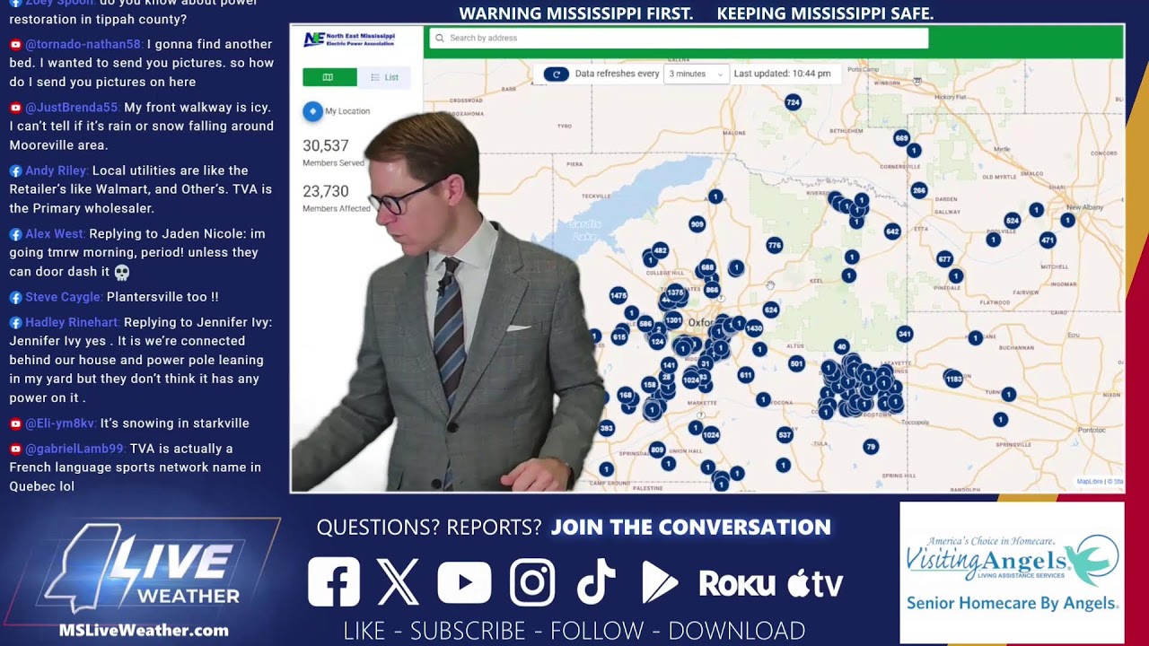 LIVE AT 10: One fatality reported from the ice storm as bitter cold overtakes North Mississippi