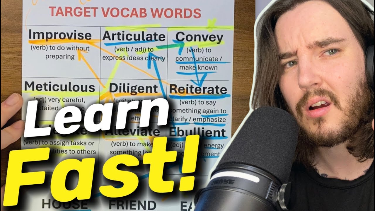 the BEST way to learn English vocabulary on YouTube
