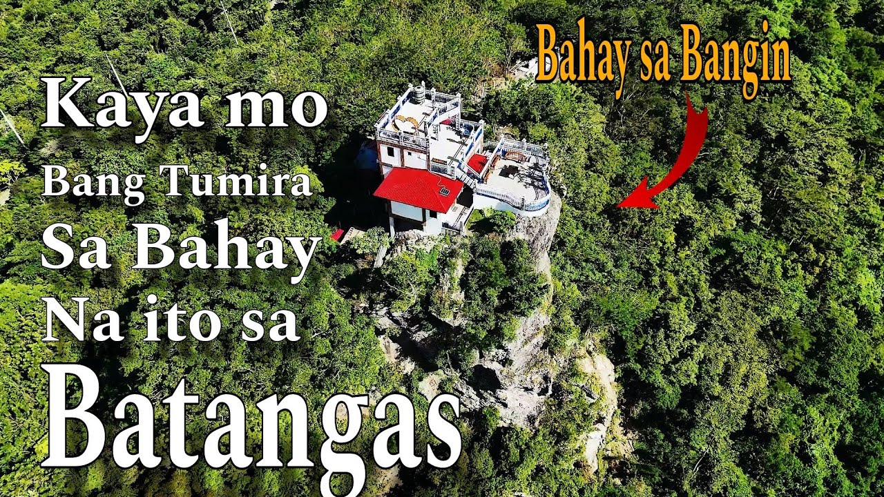 Bahay nakatayo sa tuktok ng malaking  bato || Bahay sa bato
