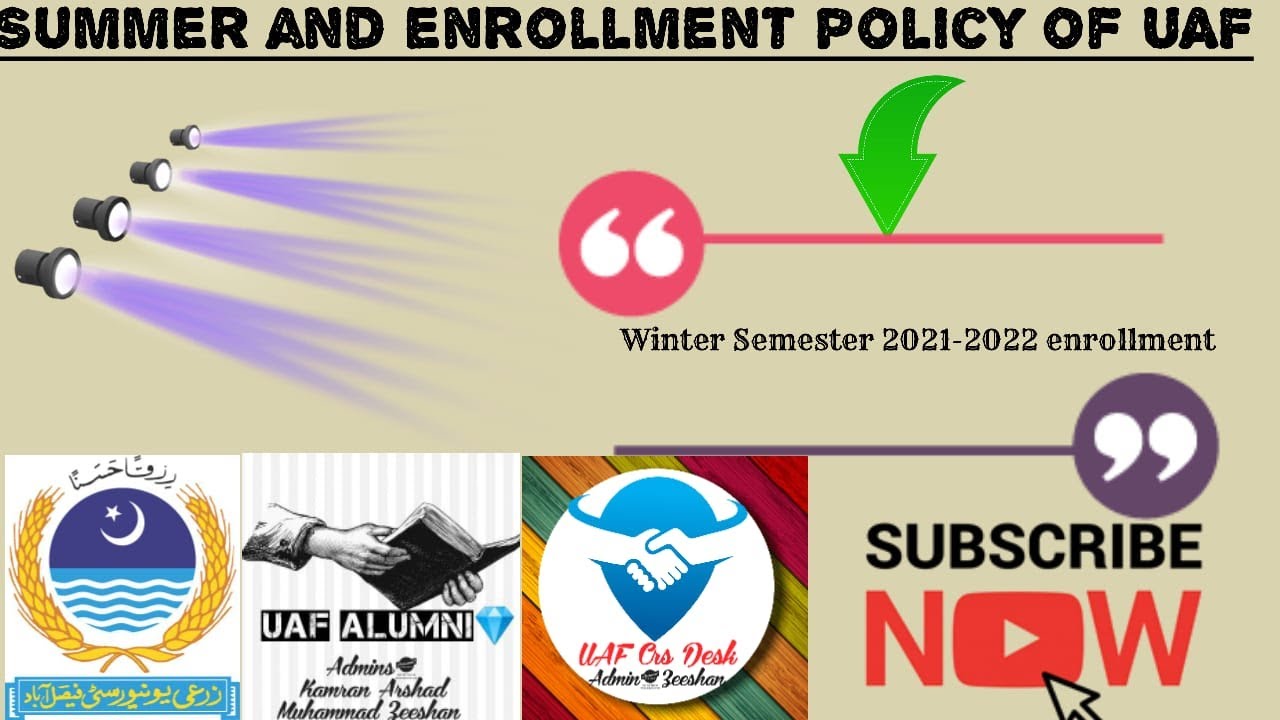 Summer and enrollment policy |UAF|