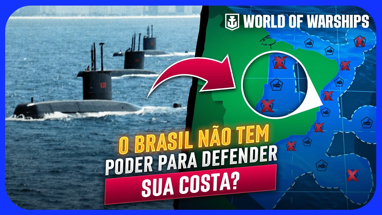 QUANTOS SUBMARINOS a MARINHA DO BRASIL REALMENTE PRECISA para DEFENDER a COSTA BRASILEIRA?