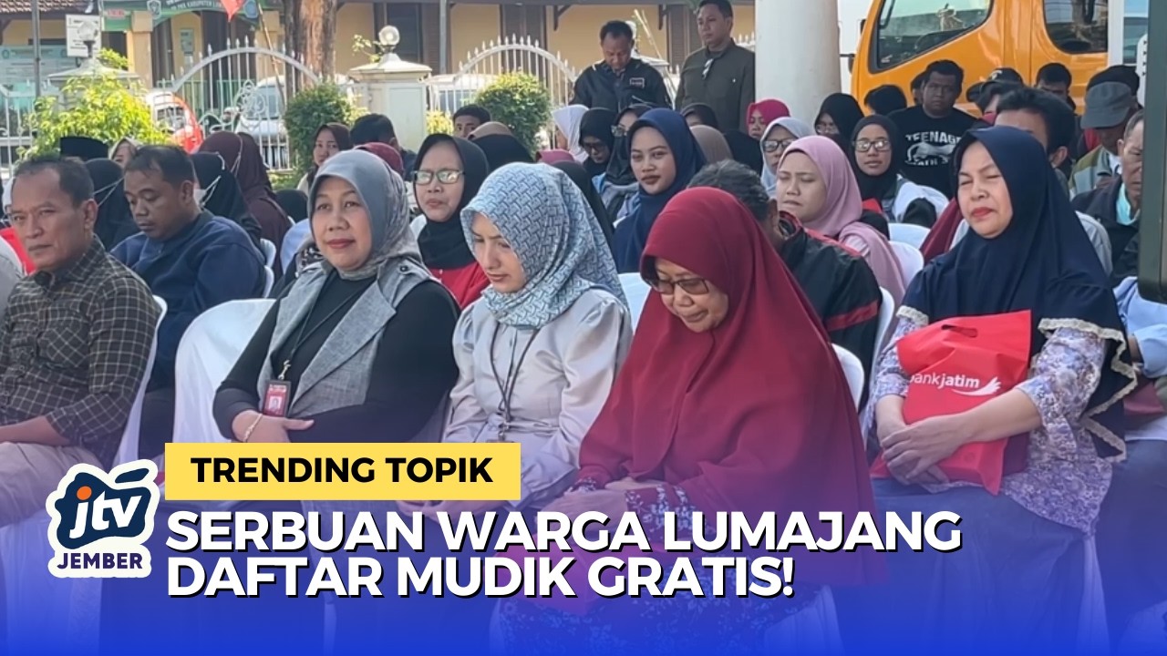 Membludak! Warga Lumajang Serbu Mudik Gratis Tujuan Surabaya 2026
