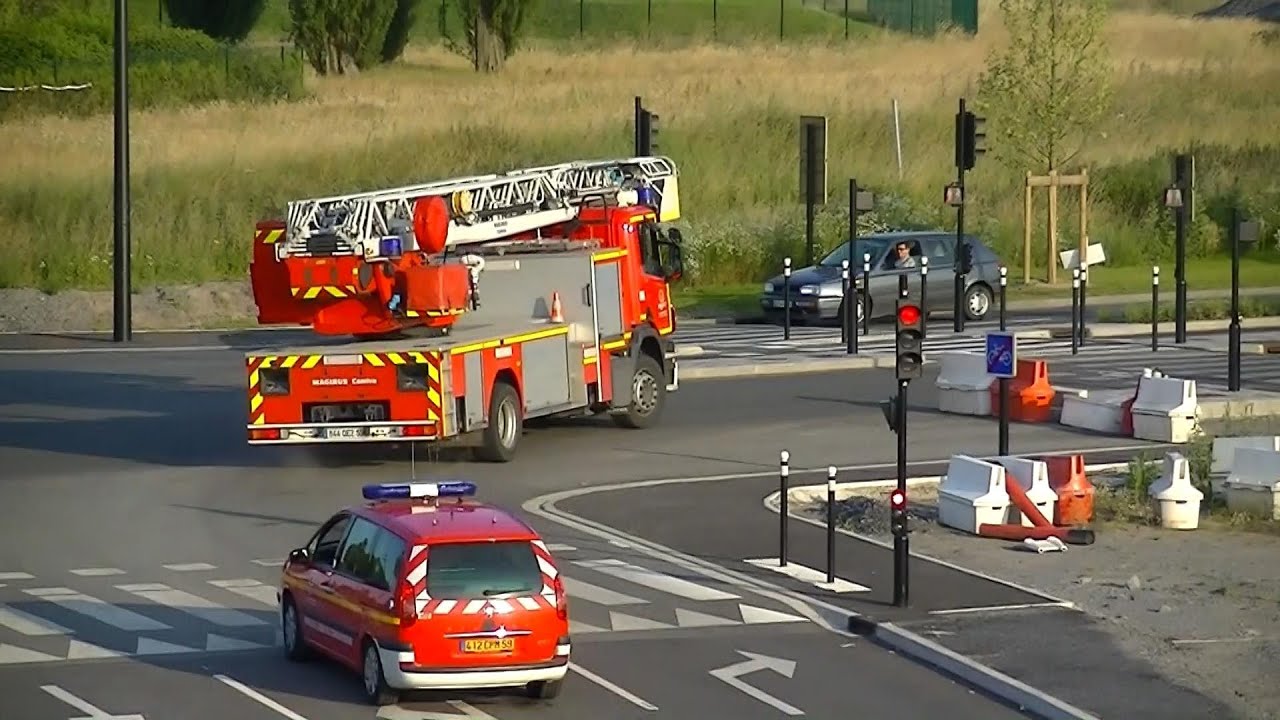 Véhicules pompiers Valenciennes (compilation 6/16)