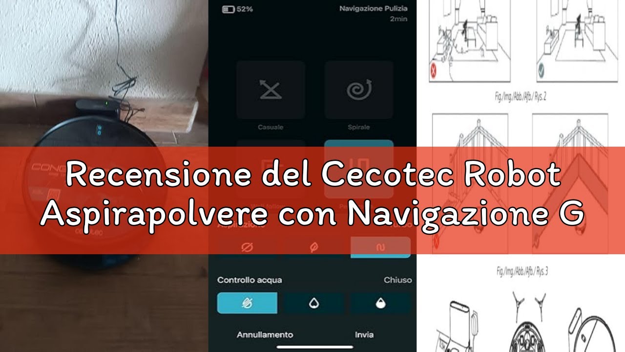 Recensione del Cecotec Robot Aspirapolvere con Navigazione Giroscopica e App Conga M10 X-Treme. 2000