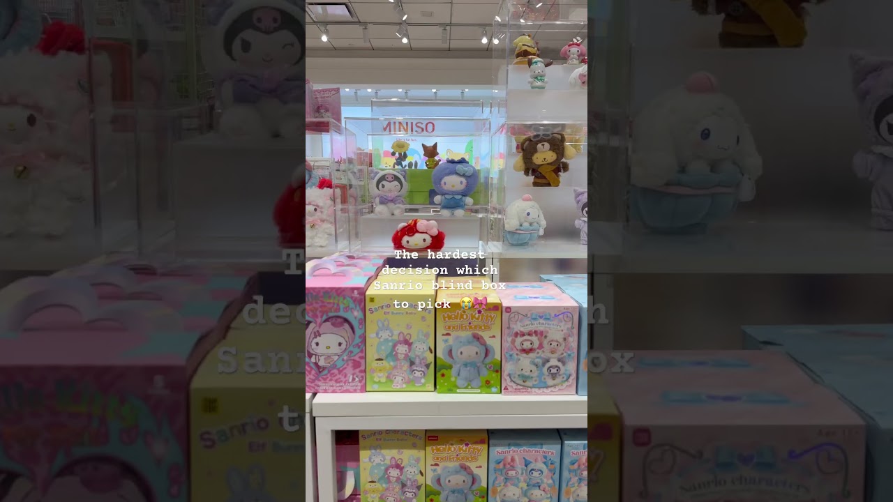 MINISO has the cutest Sanrio blind boxes🎀💗 #sanrio #blindbox #myminisousa #minisoambassador