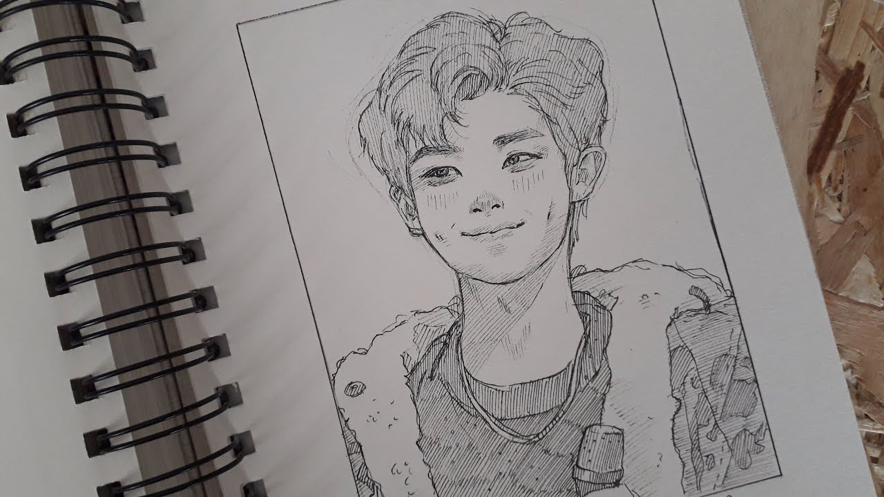 Namjoon Pen Drawing