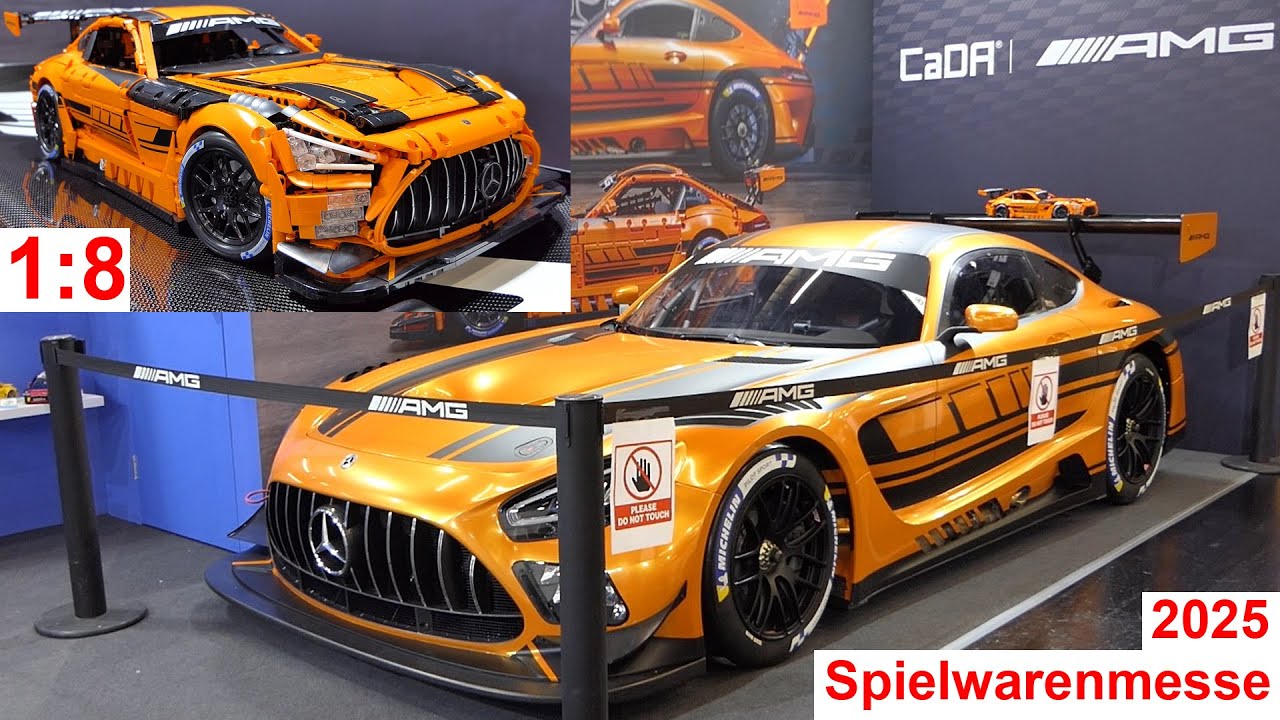 Mercedes-AMG GT3 C190 CaDA C64008W in 1:8 @ Spielwarenmesse 25 + weitere neue Klemmbausteine-Sets