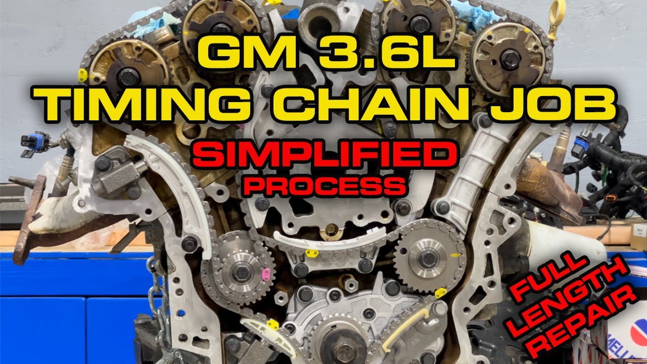 Как заменить цепь ГРМ на Chevrolet / GM 3.6L V6 — снятие и установка всей длины — с советами!