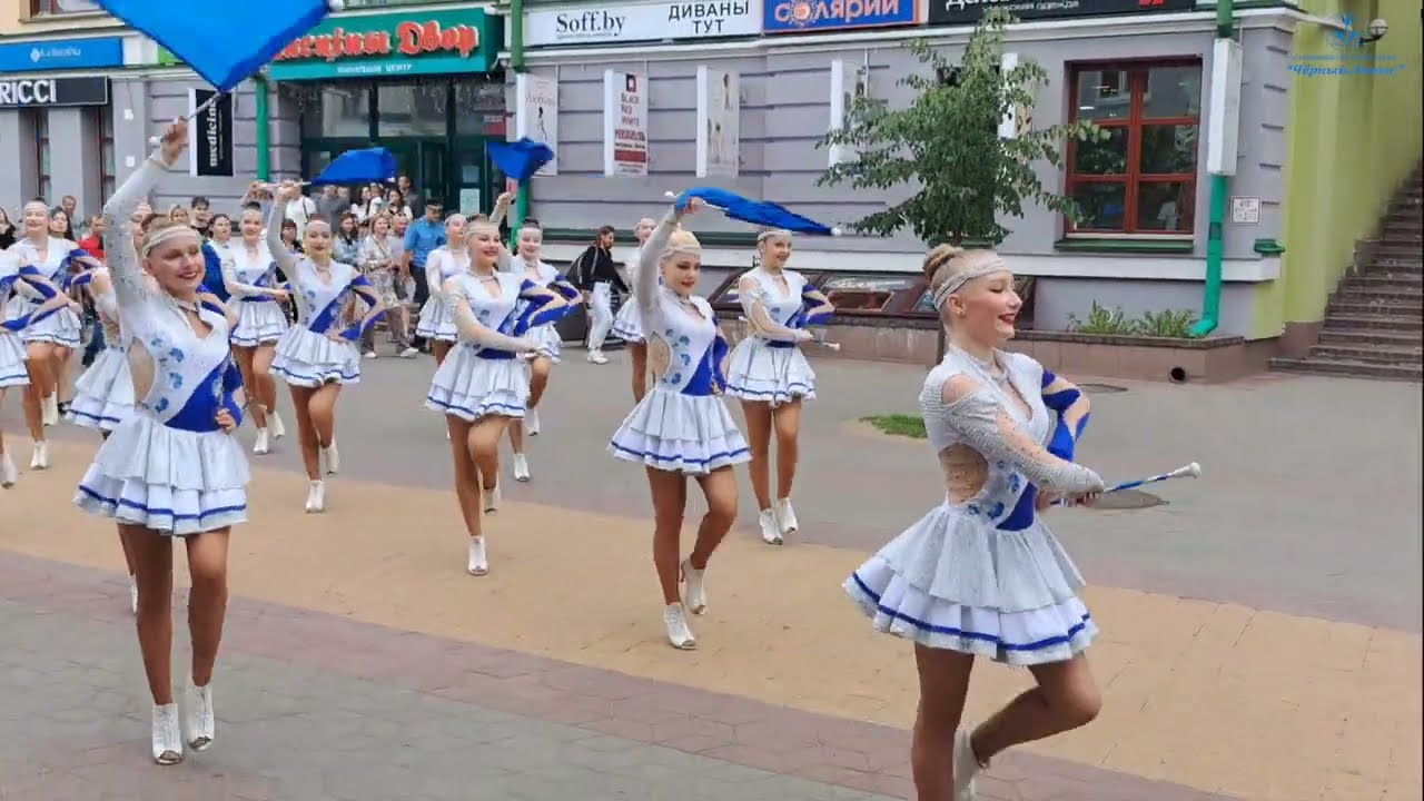Торжественное шествие наших мажореток в честь праздника города «Берестье 2022»!