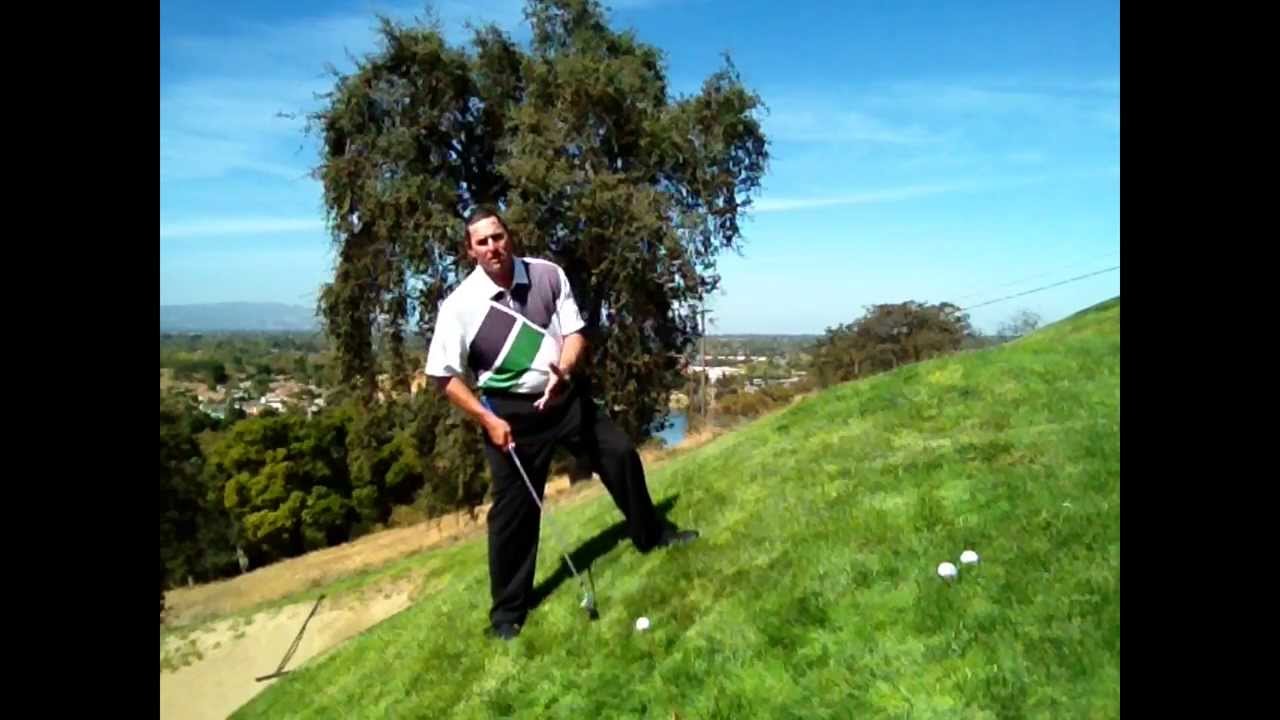 How to Play an Uphill Pitch Shot